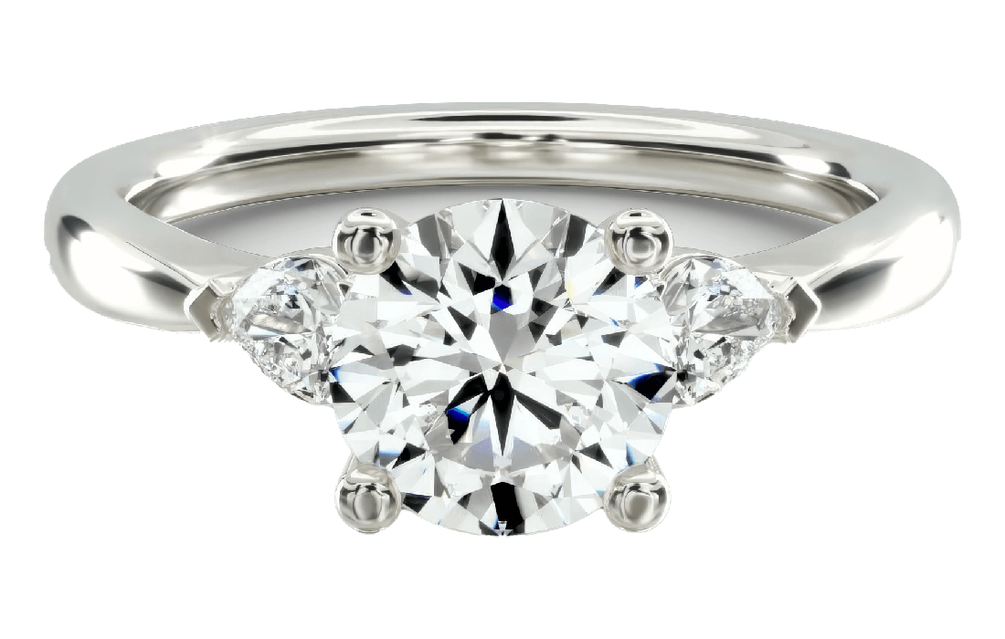 Three-Stone Diamond Engagement Ring