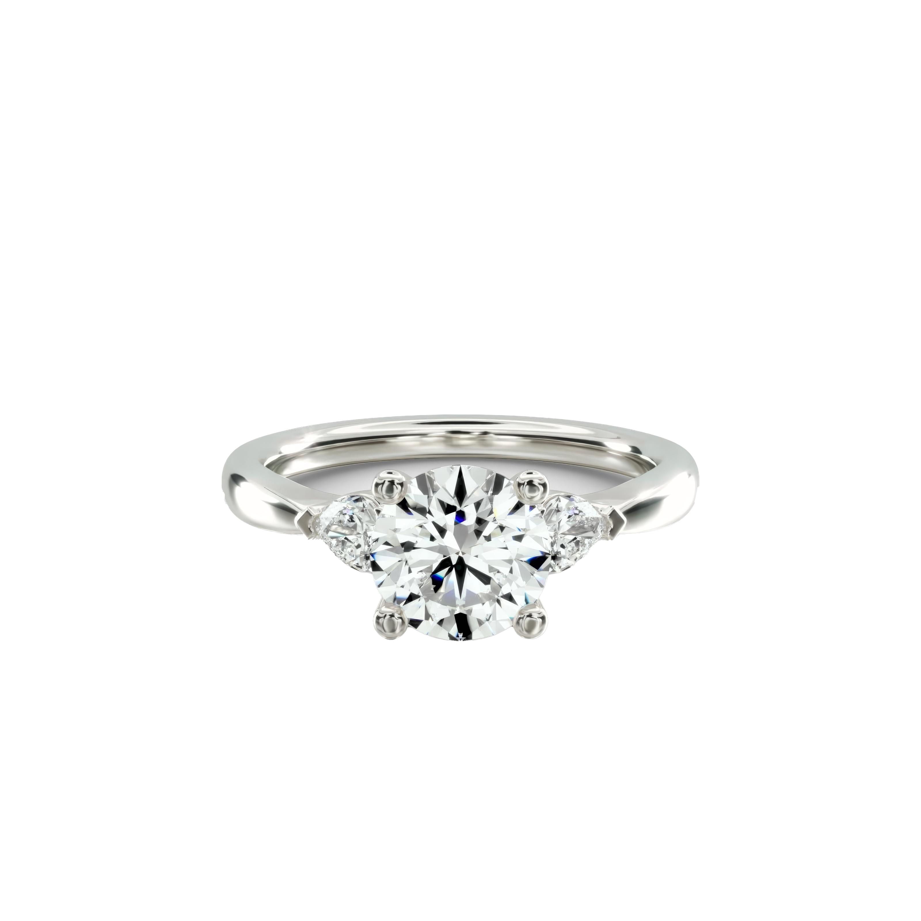 Three-Stone Diamond Engagement Ring