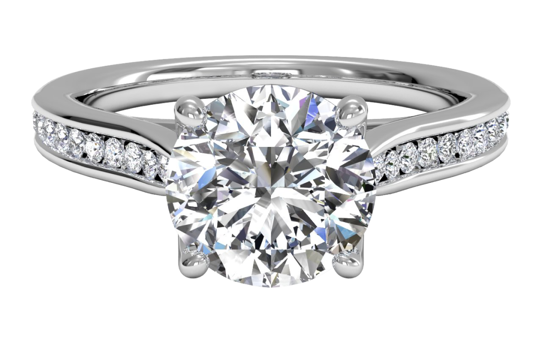 Channel Setting Engagement Ring